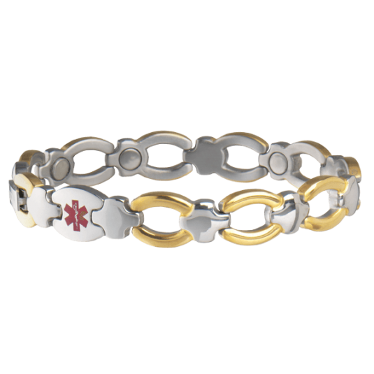 Ladies' Magnetic Med Id Bracelet - Diabetic